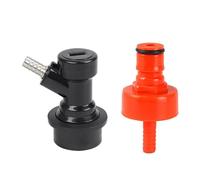 Bouchon de carbonatation maison, connecteur de boule de déconnexion pour liquide/gaz, kit pour bouteilles en PET de soda (acier inoxydable/plastique)(C)