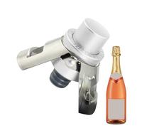 Bouchon de champagne en acier inoxydable, bouchon à vin pétillant, accessoire de bouteille à pression avec pompe intégrée, matériau durable, outil à vin avec design à double pique, utilisation de bar
