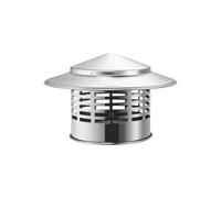 Bouchon de cheminée en acier inoxydable 304 pour cheminée à paroi unique - Pare-étincelles pour une installation facile - Convient pour cheminées/poêles à bois - Bouchon de cheminée durable (31 x 22 x