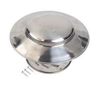 Bouchon de cheminée en acier inoxydable 304 pour grille d'aération de toit et tuyau de conduit, gamme de tailles de 80 mm-200 mm, protection contre les intempéries et les débris (110 mm)