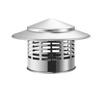 Bouchon de cheminée en acier inoxydable de 20 cm - Capot de toit durable résistant aux intempéries pour la maison et l'extérieur - Solution de protection de ventilation