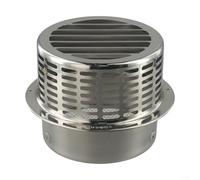 Bouchon de cheminée en acier inoxydable pour chauffe-eau avec support mural et couvercle en maille pour empêcher l'entrée (150 mm)