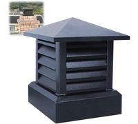 Bouchon de cheminée en alliage d'aluminium pour cheminée et poêle, couvercle d'aération de toit durable, améliore la sécurité du toit de la maison