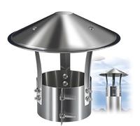 Bouchon de cheminée réglable en acier inoxydable pour cheminée avec vis, design résistant aux intempéries