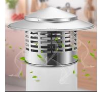 Bouchon de cheminée rond conique en acier inoxydable pour conduit d'aération