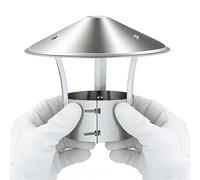 Bouchon de cheminée rond en acier inoxydable 201 - Réglable - Pour cheminée et four - Compatible avec 10 cm de diamètre