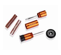 Granite Design Kit de réparation Stash – tubeless, outils vélo, rangement guidon – Marron/Orange