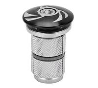 Bouchon de compression de direction pour pivot de fourche avant de vélo, couvercle supérieur extensible pour VTT et vélo de route (Noire)