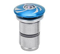 Bouchon de compression de direction pour pivot de fourche avant de vélo, couvercle supérieur extensible pour VTT et vélo de route (Bleue)