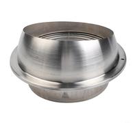 Bouchon de conduit d'échappement en acier inoxydable pour plafond mural, valve de sortie résistante aux intempéries avec grille pour sèche-linge, salle de bain, cuisine Ac, finition argentée