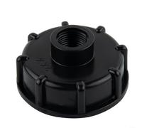 Bouchon de connecteur IBC noir S60 x 6 filetage mâle vers femelle 1/2 3/4 1" pour réservoir d'eau de jardin (1/2)