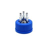 Bouchon de connexion de laboratoire pour bouteilles GL45, couvercle à vis avec raccords en acier inoxydable 304, applications de conduite de fluide