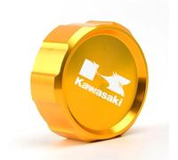 Bouchon de couvercle de réservoir de liquide de frein avant de moto/Fit pour Kawasaki Z1000 Z750 Z1000SX Ninja 1000 ZX10R ZX9R ZX6R ZX250R Z750S GTR1400 Bouchons de réservoir (Color : Gold)