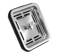 Bouchon de CréPine D'éVier Carré en Acier Inoxydable éVier de Cuisine Bouchon de Bouchon de Panier CréPine Bouchon de Vidange Appareils de Cuisine