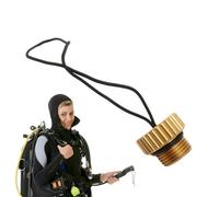 Bouchon de de réservoir DIN - 5 cm Couvercle Anti-poussière Industriel - Fixation de Corde Solide - Durable et résistant à la Rouille - Bouchon de régulateur de Protection | Couvercle de