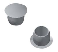 Bouchon de diamètre 12 mm blanc tête affleurante boîte de 1000 DB12 AF BL