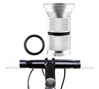 Bouchon de direction de vélo - Capuchon de fourche en fibre de carbone, adaptateur d'extension en d'aluminium, composant fileté réutilisable, moleté traité thermiquement | Casque de vélo de