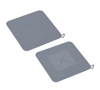 Bouchon de Douche Anti Odeur, 2PCS Bouchon Évier en Silicone Gris 20x20mm pour Évacuation de Douche, Protection contre les Mauvaises Odeurs de Canalisation