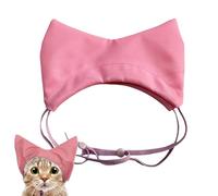 Bouchon de douche pour chats - Bouchage de baignade réglable en tissu d'Oxford imperméable, s'enroule doucement autour de la tête de l'animal pour protéger les oreilles de l'eau et du shampooing, un d