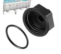 Bouchon de filtre à sable sécurisé - Couvercle de sortie de purification de piscine, bouchon de vidange avec joint en caoutchouc, connecteur de pompe fileté, accessoire d'entretien de filtre,