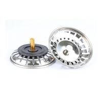 Bouchon de Filtre d'évier cuisine, 2 pièces, bouchon déchets, vidange sol, outils or/argent(Silver)