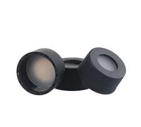 Bouchon de flacon de chromatographie Couvercle de bouteille de stockage EPA 22 mm Bouchon en polypropylène à dessus ouvert blanc 100/PK(Black,Open-top Cap)