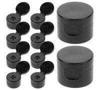 Bouchon de Flacon de Lotion Noir en Plastique, Lot de 50 Pièces
