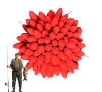 Bouchon de Flotteur, Haricots spatiaux de pêche 100X Bouchon de Perles | Boules flottantes lumineuses pour l'extérieur Pour le gréement, la ligne de pêche en ea