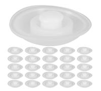 Bouchon de Gobelet à Eau en Silicone Anti-Fuite 25 Pièces | Blanc, Usage Extérieur et Bureau, Protection Poussière et Impuretés, Entretien Facile
