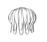 Bouchon de gouttière avec structure en fil galvanisé pour drainage de sol, balcon, conçu pour bloquer les feuilles et les débris (90-100 mm)