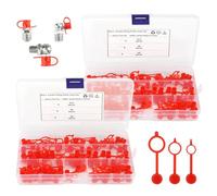 Bouchon de Graisseur en Plastique M6 M8 M10 Bouchon de Protection Lot de 160 Graisse Bouchons Anti-Poussière Universel avec Boîte de Rangement pour la Plupart des Voitures de Motos