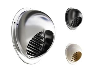 Bouchon de grille d'aération en acier inoxydable - Demi-sphère amovible pour ventilation extérieure et design résistant aux intempéries