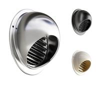 Bouchon de grille d'aération en acier inoxydable - Demi-sphère amovible pour ventilation extérieure - Résistant aux intempéries - Installation facile