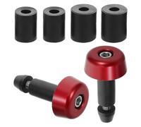 Bouchon de Guidon de Vélo en Aluminium Rouge pour Moto et Vélo