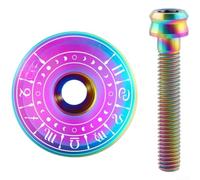 Bouchon de Guidon Vélo Route avec Colorée Bouchon de Guidon Vélo | Construction métal , pour poids plume 13.6g, compatible 28.6mm, incluse, style personnalisé(Q)