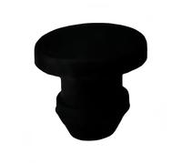 Bouchon de joint à pression, bouchon d'extrémité d'obturation, bouchons trou en caoutchouc Silicone solide, couvercle Type T 1 pièce(Black,4mm)