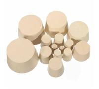 Bouchon de laboratoire en caoutchouc - Tube conique blanc solide résistant aux alcalis - Kit de fabrication de vin (style 15, 1 pièce)