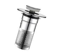 Bouchon de lavabo de salle de bain, attrape-cheveux, bonde pour lavabo de salle de bain, bouchon de vidange pop-up pour baignoire avec panier filtrant en acier inoxydable, bouchon de vidange de