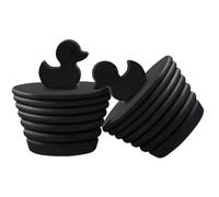 Bouchon de lavabo de salle de bain en silicone en forme de canard pour lavabo et baignoires - Bonde de douche et bonde de cuisine et crépine pour salle de bain, cuisine et éviers