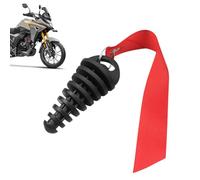 Bouchon de lavage d'échappement de moto avec bannière de sécurité - Protection du silencieux pour motos dirt bikes et motocross 2 temps - Empêche l'eau et l'humidité lors du nettoyage - Accessoire dur