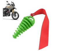 Bouchon de lavage d'échappement de moto avec bannière de sécurité - Protection du silencieux pour motos dirt bikes et motocross 2 temps - Empêche l'eau et l'humidité lors du nettoyage - Accessoire dur