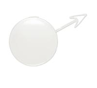 Bouchon De Pare-Chocs Cache-œillet De Remorquage pour Pare-Chocs Avant pour Ford pour Edge 2015 2016 2017 2018(Pearl White)