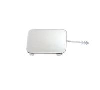 Bouchon De Pare-Chocs Capuchon De Crochet De Remorquage pour Pare-Chocs Arrière pour Q5 2008 2009 2010 2011 2012 2013 2014 2015 2016 2017 8R0807449 8R0807450(Silver Left)