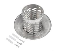 Bouchon de pluie en acier inoxydable 304 pour poêle à bois, brûleur à huile, poêle à boue d'extérieur, hotte d'échappement de 80 mm à 200 mm avec bloqueur d'animaux et de feuilles (80 mm)