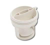 Candy Bouchon de pompe 224563-43333 - Blanc - Compatible avec CANDY, HOOVER, IBERNA (lave-linge)