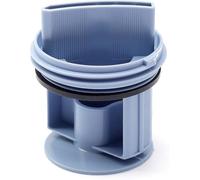 Bouchon de pompe de vidange compatible avec Bosch Siemens WM1095/1065 WD7205, bouchon de vidange de rechange pour machine à laver (bleu)
