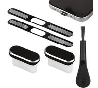 Bouchon de Port de Chargement - Set de Nettoyage Précis avec Bouchon Anti-Poussière pour Téléphone - Protecteur Souple et Nettoyant pour Voyages Bureau Voiture Électronique et Extérieur