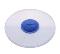 Bouchon de Protection en Silicone contre les Éclaboussures - Couvercle Transparent pour Bol de Mélange - Électrique et Manuel - Pour Cuisson Propre - Dimensions Adaptables(Blue)