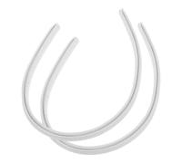 Bouchon de Protection pour Tuyau de Gouttière en Caoutchouc Blanc 2 Pcs