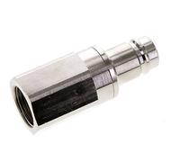 Bouchon de raccord d'air DN 15 en laiton nickelé G 3/4 pouce femelle à double obturation